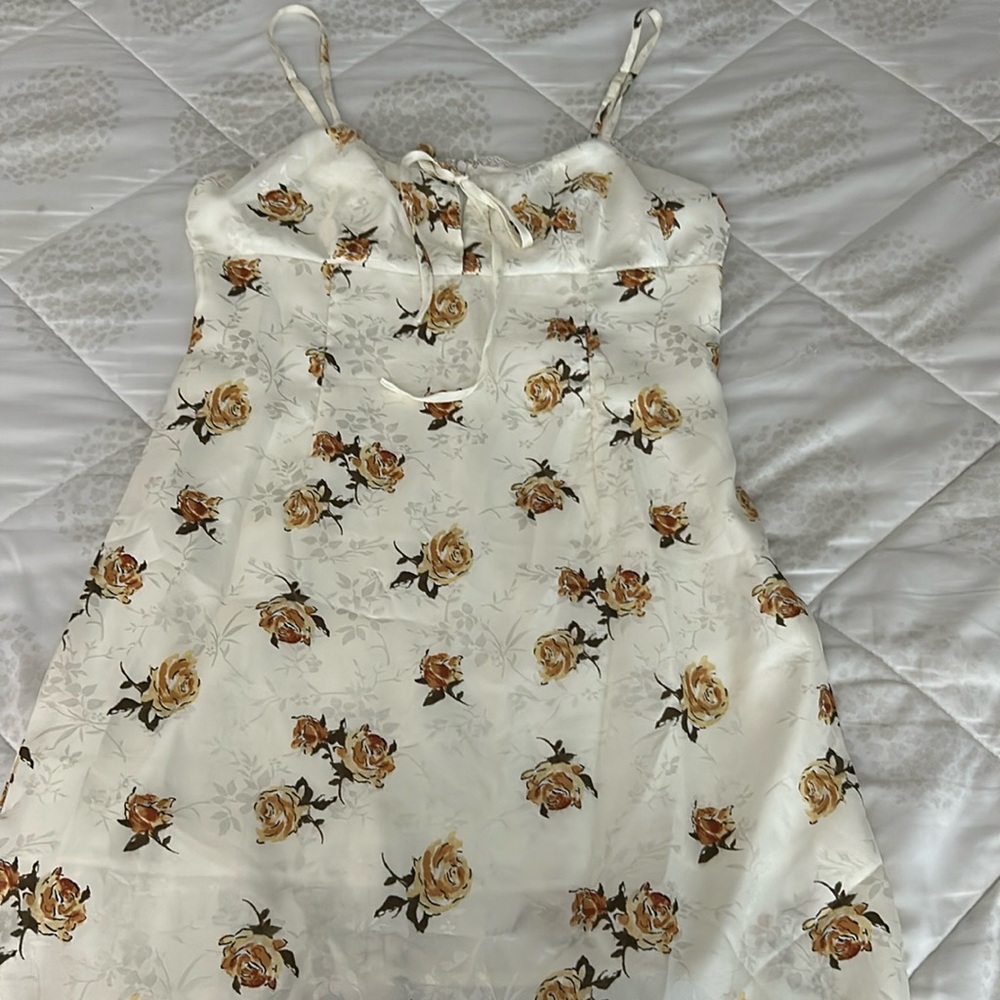 White floral dress